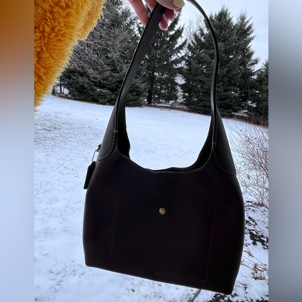 Coach Brooklyn 28 slouchy shoulder bag in maple purse NWOT - Picture 11 of 11